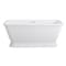 Aqua Eden Pedestal Bathtubs, 60.06 L, 27.94 W, White, Acrylic VTSQ602824 - alternate 1